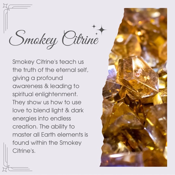 Smoky Citrine Window Quartz Crystal with Druzy - Picture 9 of 10